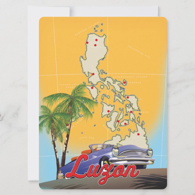 Afiche de viaje de Filipinas en Luzón (Reverso)