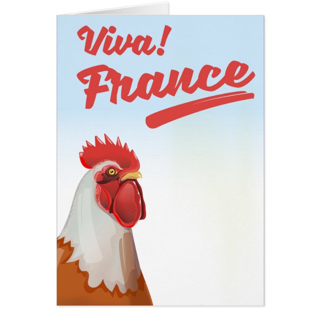 Afiche de viaje de France Rooster (Frente)