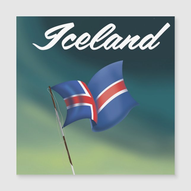 Afiche de viaje de Islandia (Anverso)