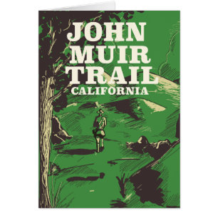 Afiche de viaje de John Muir Trail California.