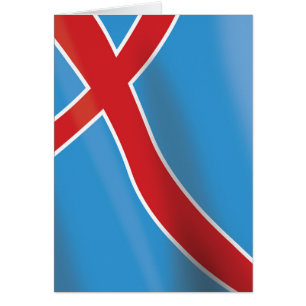 Afiche de viaje de la bandera de Noruega