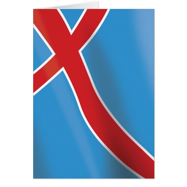 Afiche de viaje de la bandera de Noruega (Frente)