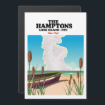 Afiche de viaje de la Isla Hamptons Long NYC.<br><div class="desc">La Isla Hamptons Long NYC,  afiche de viajes en un hermoso estilo vintage o retro.</div>