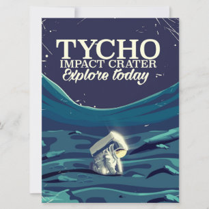 Afiche de viaje de la luna de Tycho