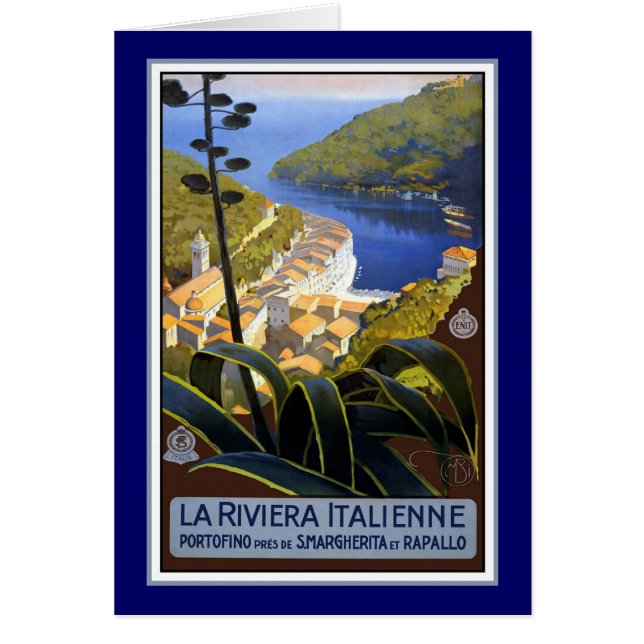 Afiche de viaje de la Riviera italiana (Frente)