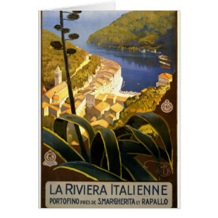 Afiche de viaje de La Riviera Italienne Portofino