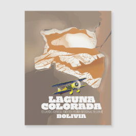 Afiche de viaje de Laguna Colorada Bolivia en el l