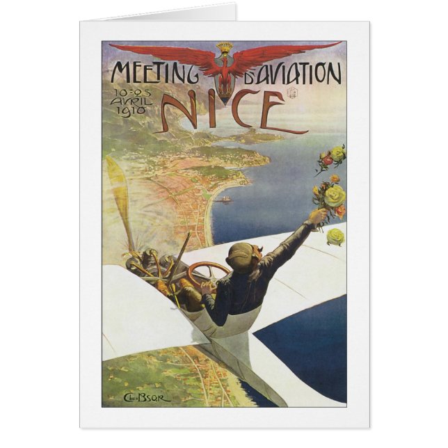 Afiche de viaje de Meeting Aviation Nice (Frente)