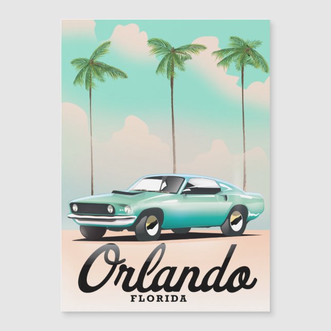Afiche de viaje de Orlando Dusk Florida (Anverso)