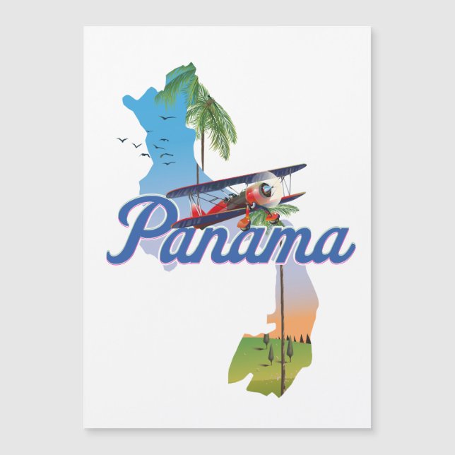 Afiche de viaje de Panamá (Anverso)