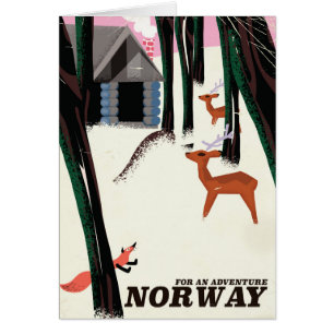 Afiche de viaje de personalizados de Noruega