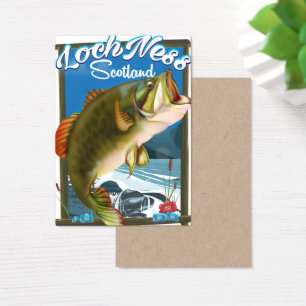 Afiche de viaje de pesca de Loch Ness Scotland