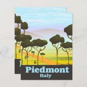Afiche de viaje de Piedmont Italy
