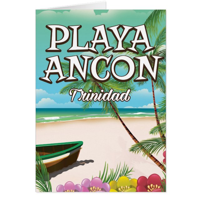 Afiche de viaje de Playa Ancón Trinidad (Frente)
