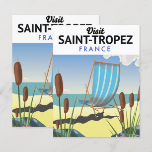 Afiche de viaje de Saint-Tropez France