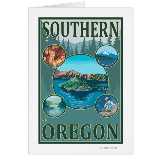 Afiche de viaje de Southern OregonScenic (Frente)