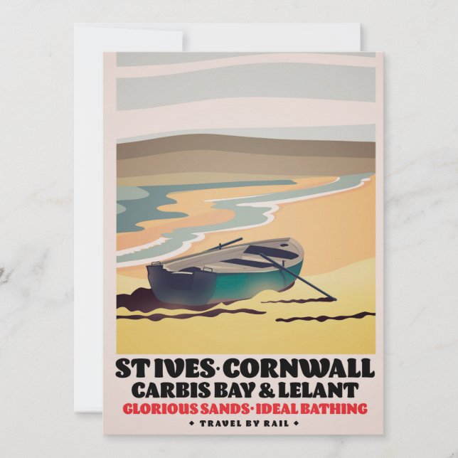 Afiche de viaje de St Ives Cornwall (Anverso)