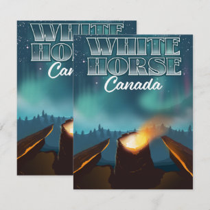 Afiche de viaje de White Horse Canada