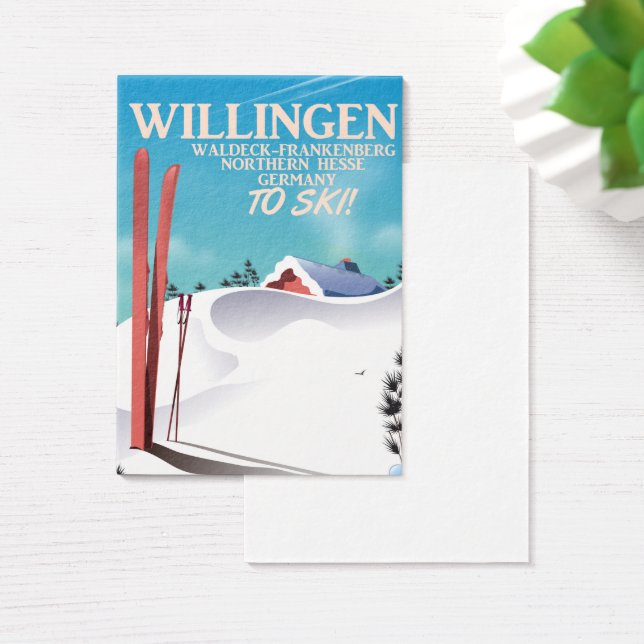 Afiche de viaje de Willingen Ski. (Escritorio)