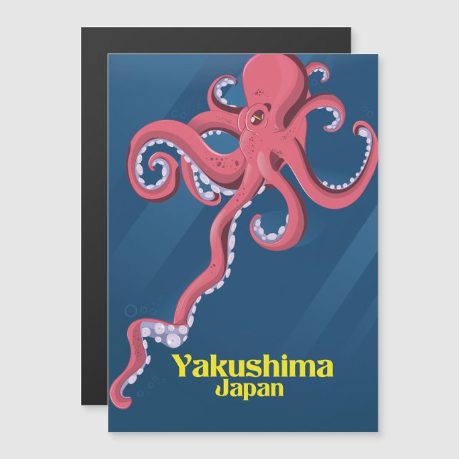 Afiche de viaje de Yakushima Japón (Anverso/Reverso)