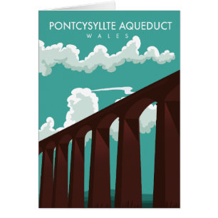 Afiche de viaje del Viaducto Leaderfoot Scotland