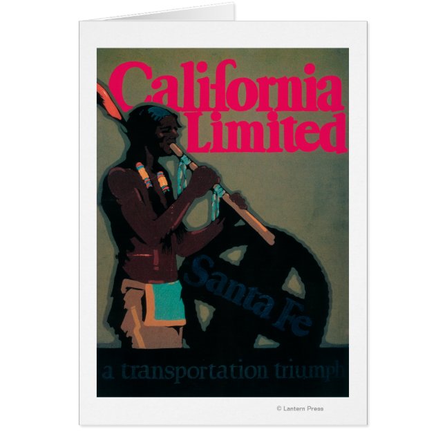 Afiche de viaje en tren de California Limited (Frente)