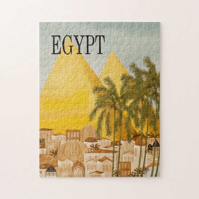 Afiche de viajes de Egipto rompecabezas (Vertical)