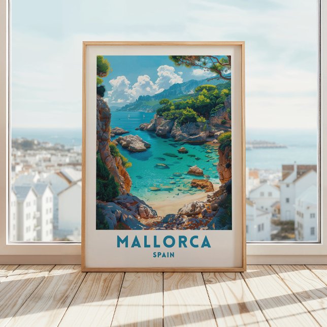 Afiche de viajes de Mallorca Arte Parcial de Españ (Subido por el creador)