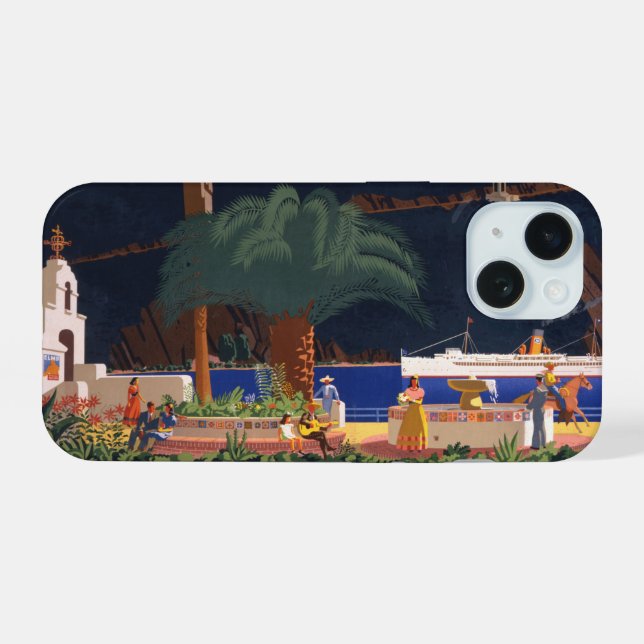 Afiche de viajes - Isla Santa Catalina, California (Reverso Horizontal)