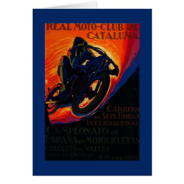 Afiche original del Moto Club RealEurope (Frente)