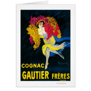 Afiche promocional de Cognac Gautier, Francia