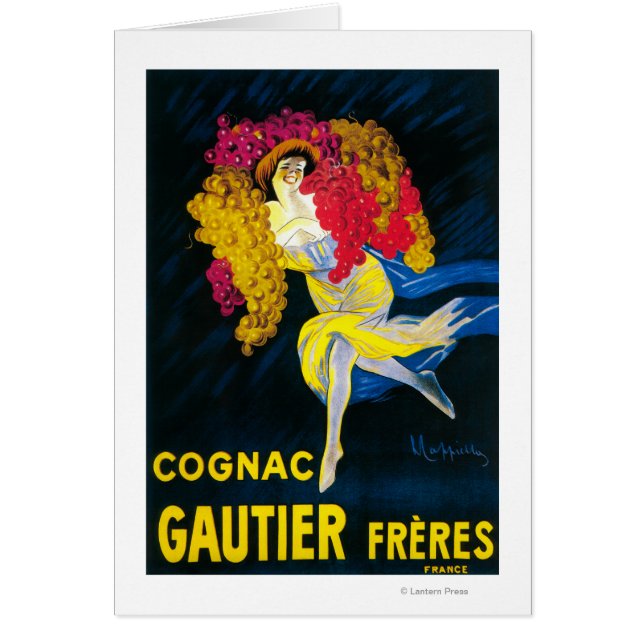 Afiche promocional de Cognac Gautier, Francia (Frente)