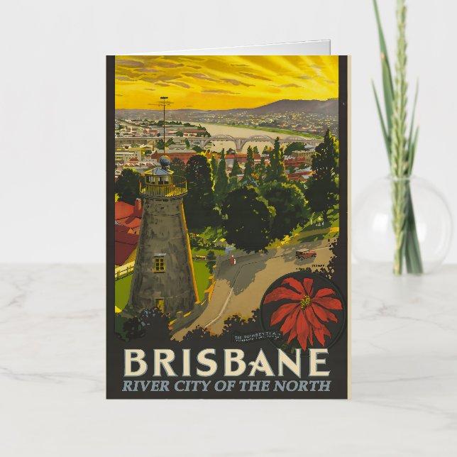 Afiche vintage de Brisbane (Anverso)