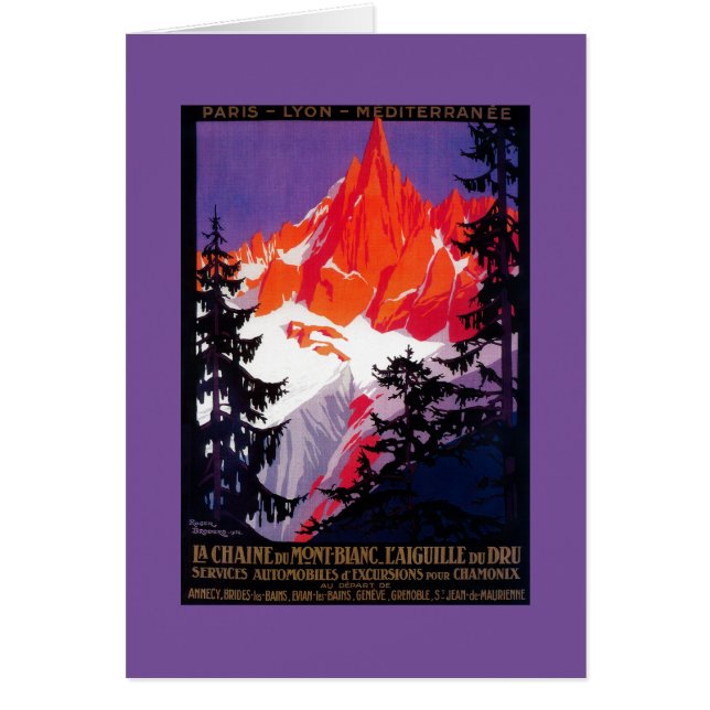 Afiche vintage de La Chaine De Mont-BlancEuropa (Frente)