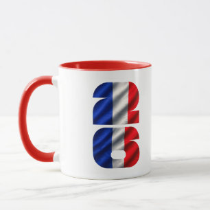 Aficionado de fútbol bandera de Francia Copa Mundi