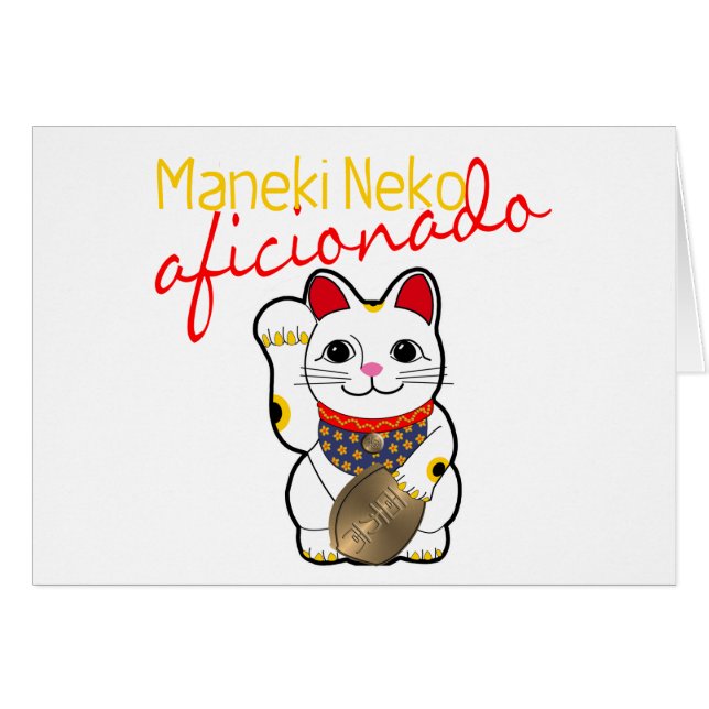 Aficionado de Maneki Neko (Anverso (Horizontal))