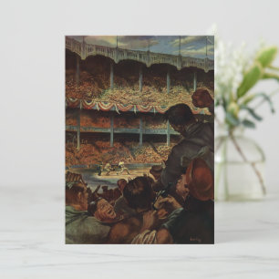 Aficionados Deportivos Antiguos en un Estadio de B