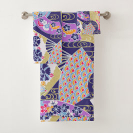 Aficionados japoneses tradicionales de Geisha Jueg