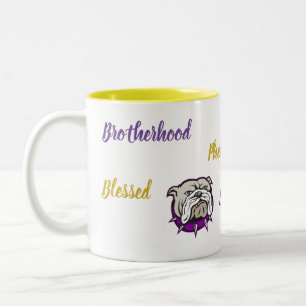 Afirmación de la taza de Bulldog de dos tonos