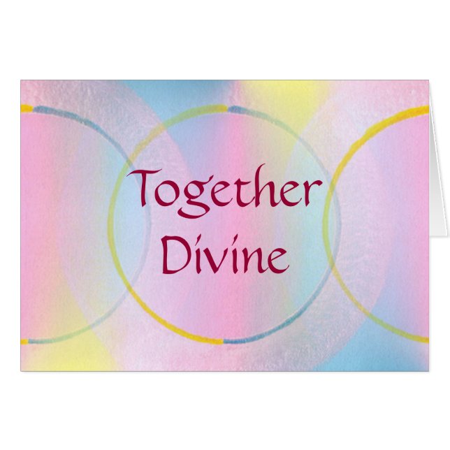 Afirmación Divina Juntos (Anverso (Horizontal))
