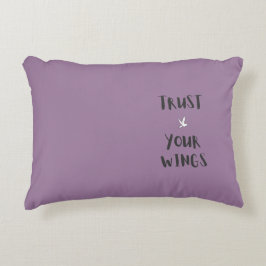 Afirmación positiva de motivación Almohadas Morada