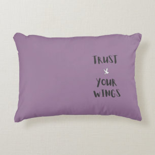 Afirmación positiva de motivación Almohadas Morada