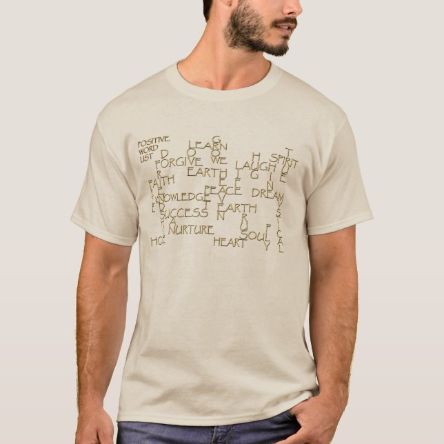 Afirmación positiva motivacional Camisa de texto 3 (Anverso)