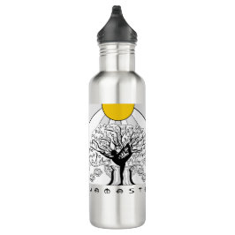 Afirmaciones Botella de agua de árbol de yoga