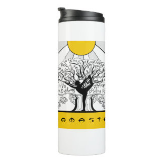Afirmaciones Botella de agua del árbol de yoga