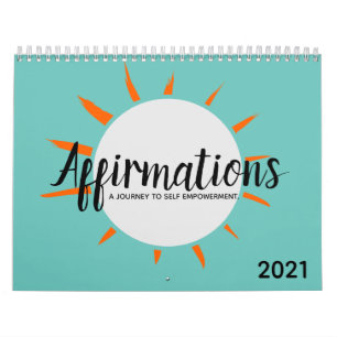 Afirmaciones positivas  Calendario de año editable