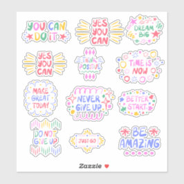 Afirmaciones positivas Pegatina de vinilo de corte