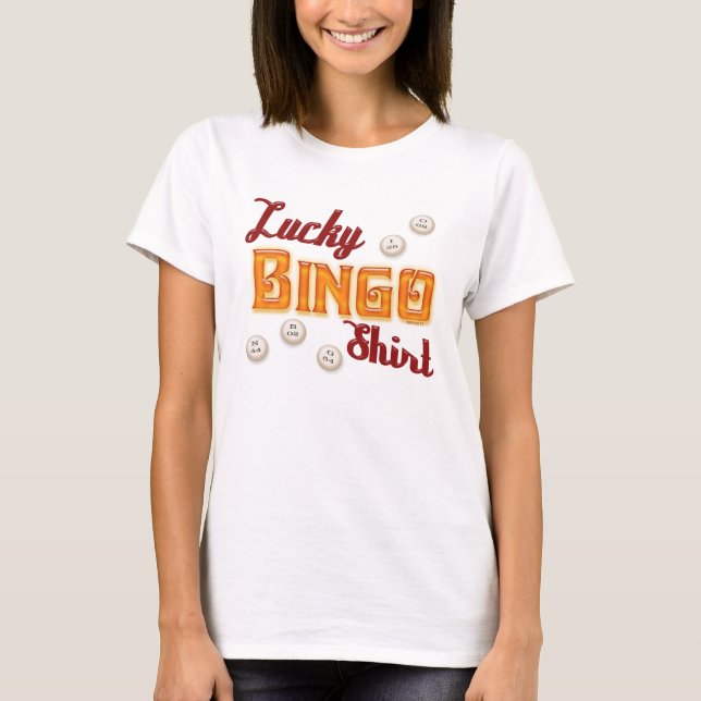 Afortunada camiseta de Bingo (Anverso)