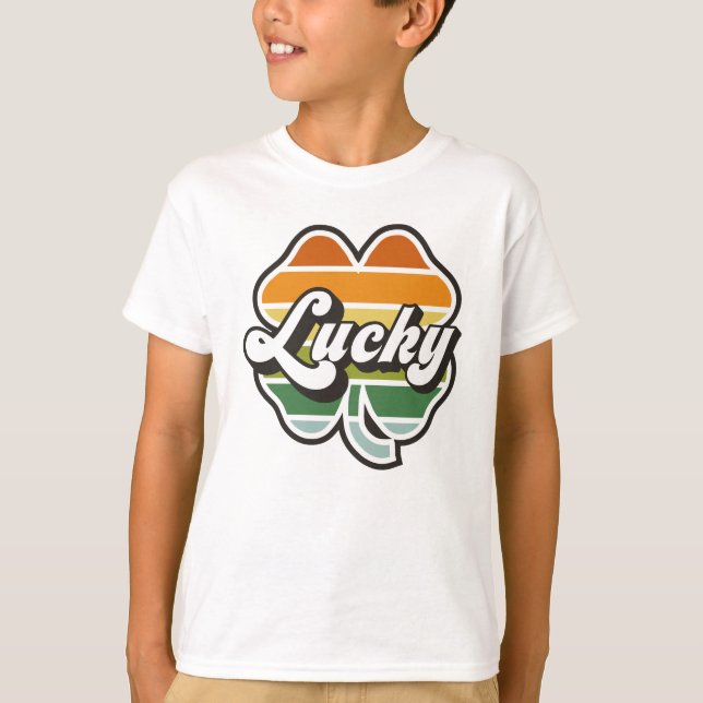 Afortunada camiseta de Clover (Anverso)