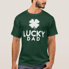 Afortunada camiseta de cuatro hojas de papá - Día 